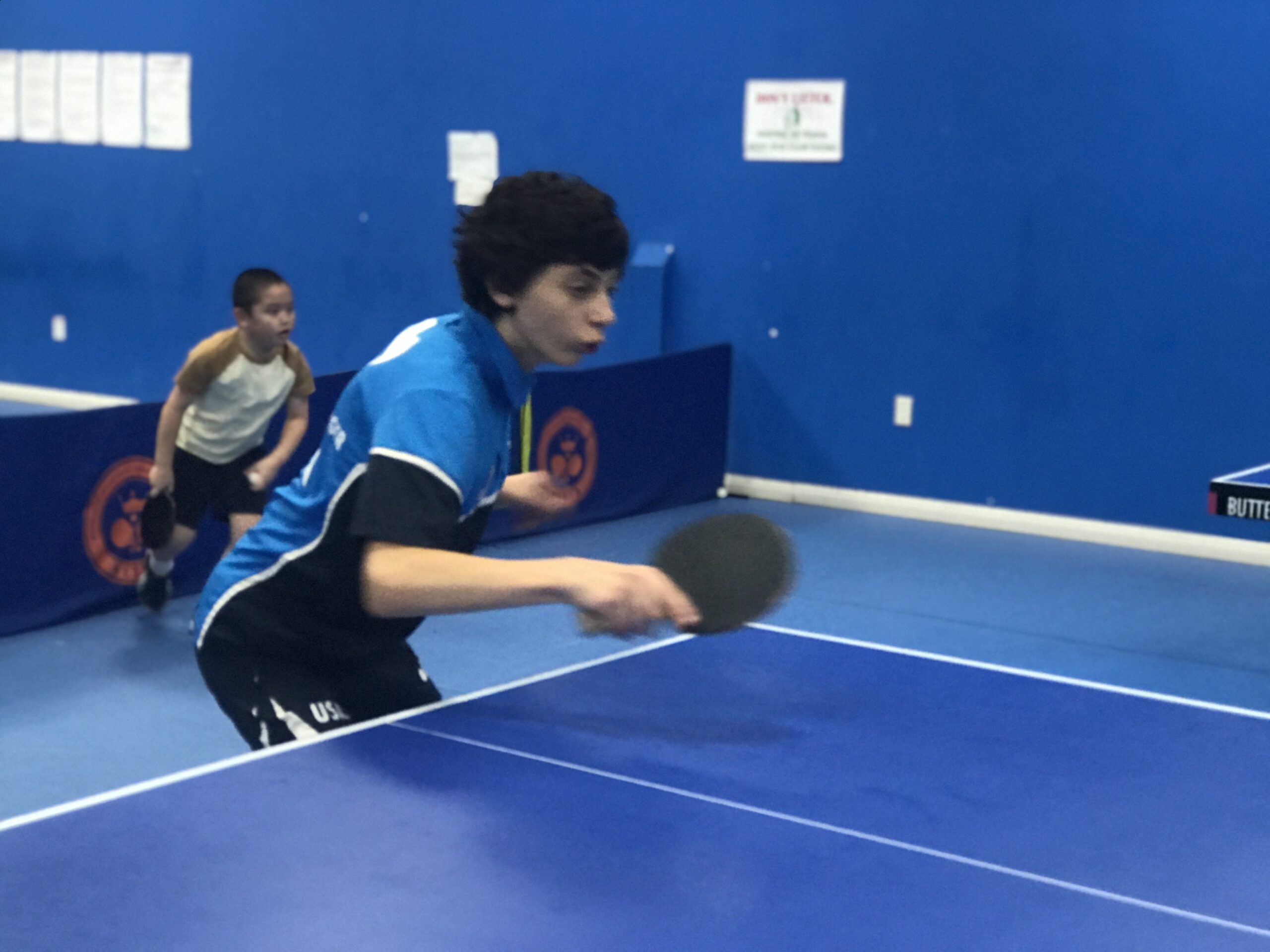 Cole getting ready to return a serve at HITTA tournament November 2023