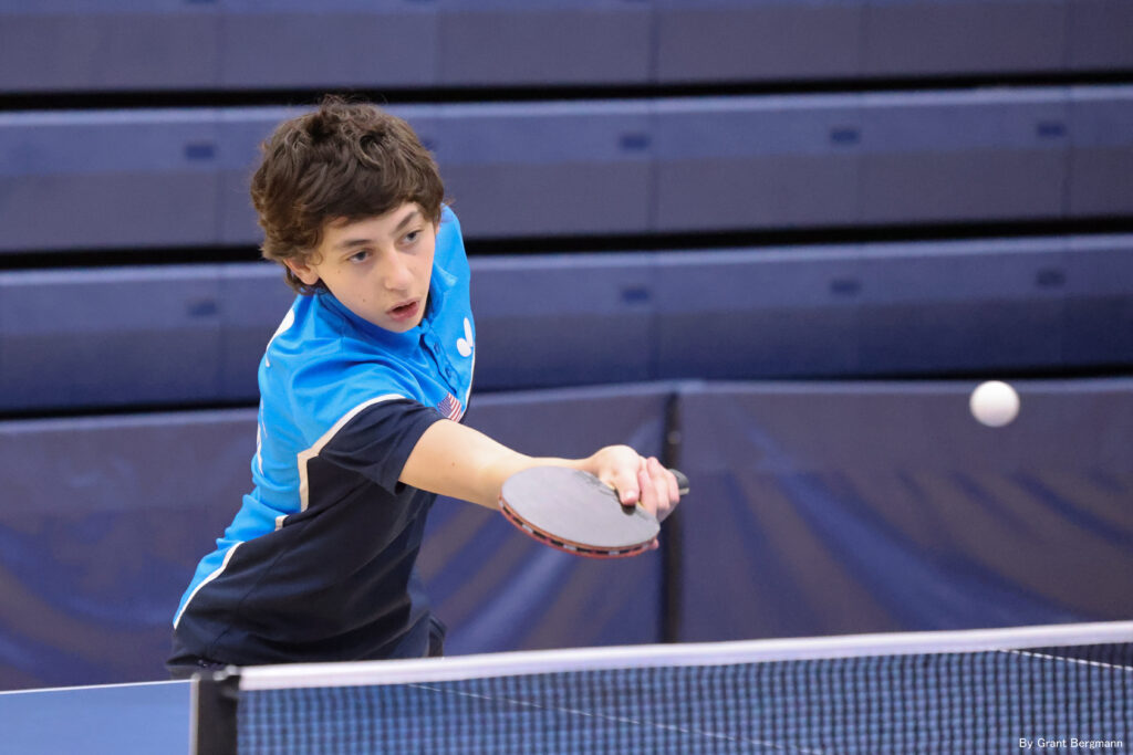 Cole Rothenberger at 2024 Texas State Championships for table tennis