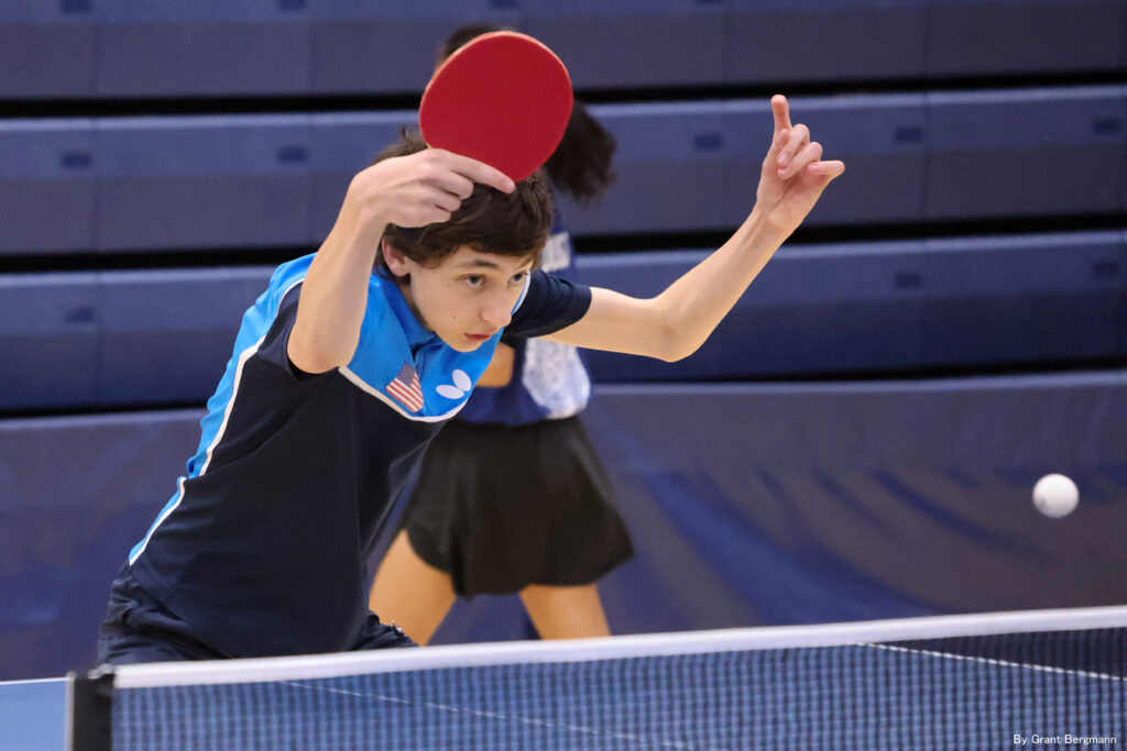 Cole Rothenberger at Texas State Table Tennis Championships 2024